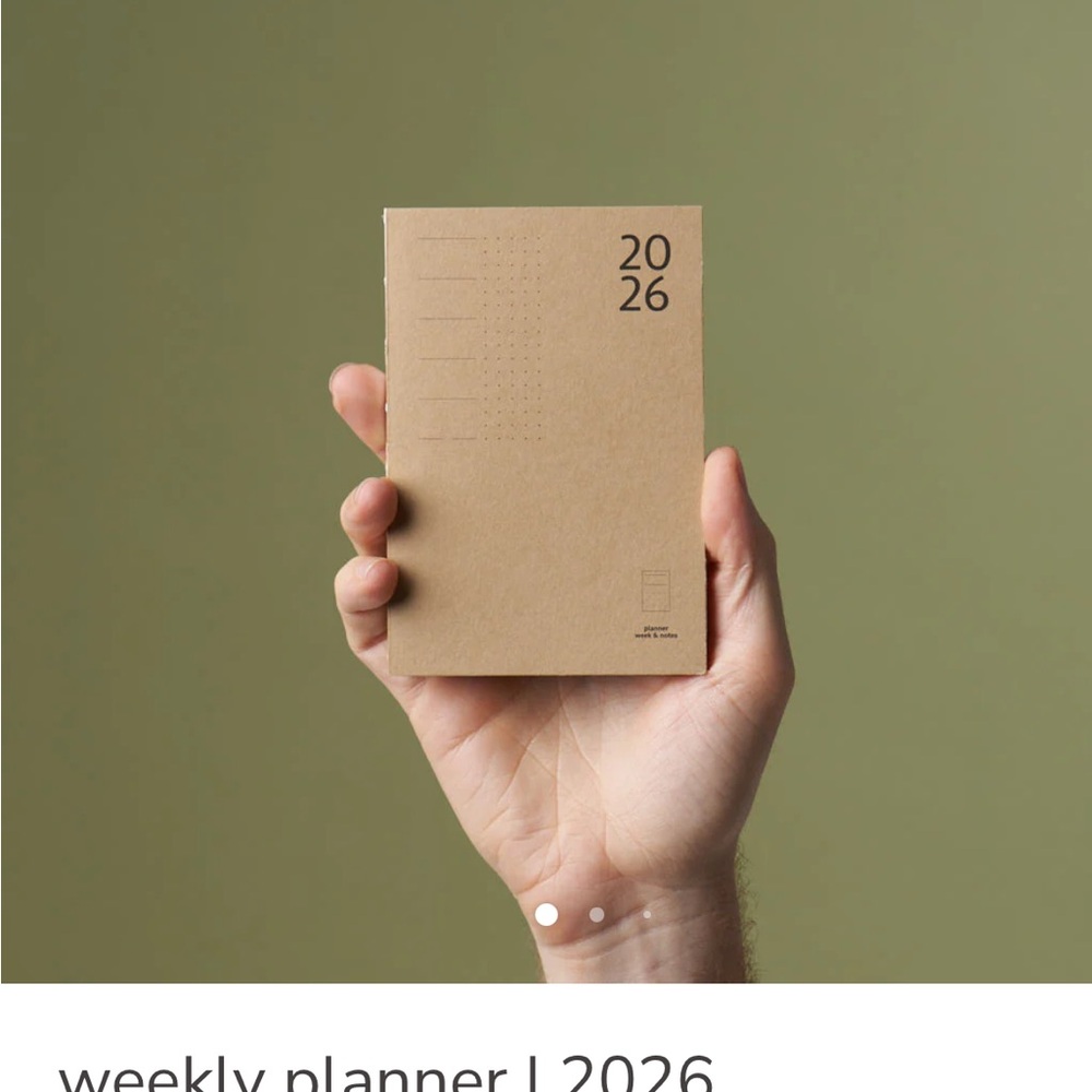 2026 paper republic weekly planner (pocket)